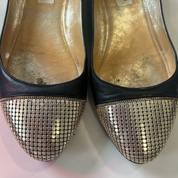 Jimmy Choo rhinestone capped ballet flats size 36.5 - Picture 2 of 7